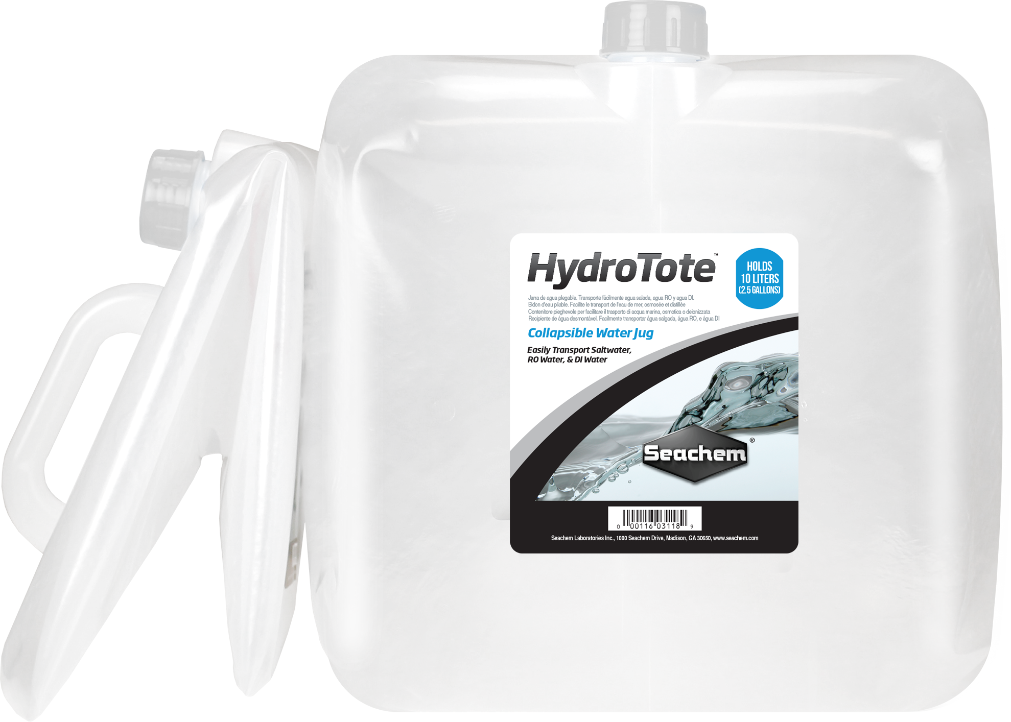 Seachem HydroTote (Collapsible Water Jug) - 5.3 fl. gal / 20 L