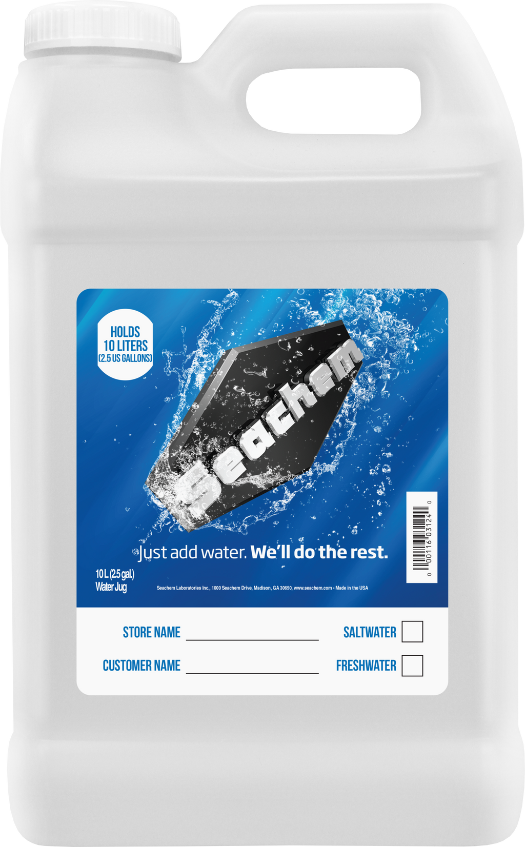 Seachem - Water Jug - 5.3 fl. gal / 20L (Just Add Water)