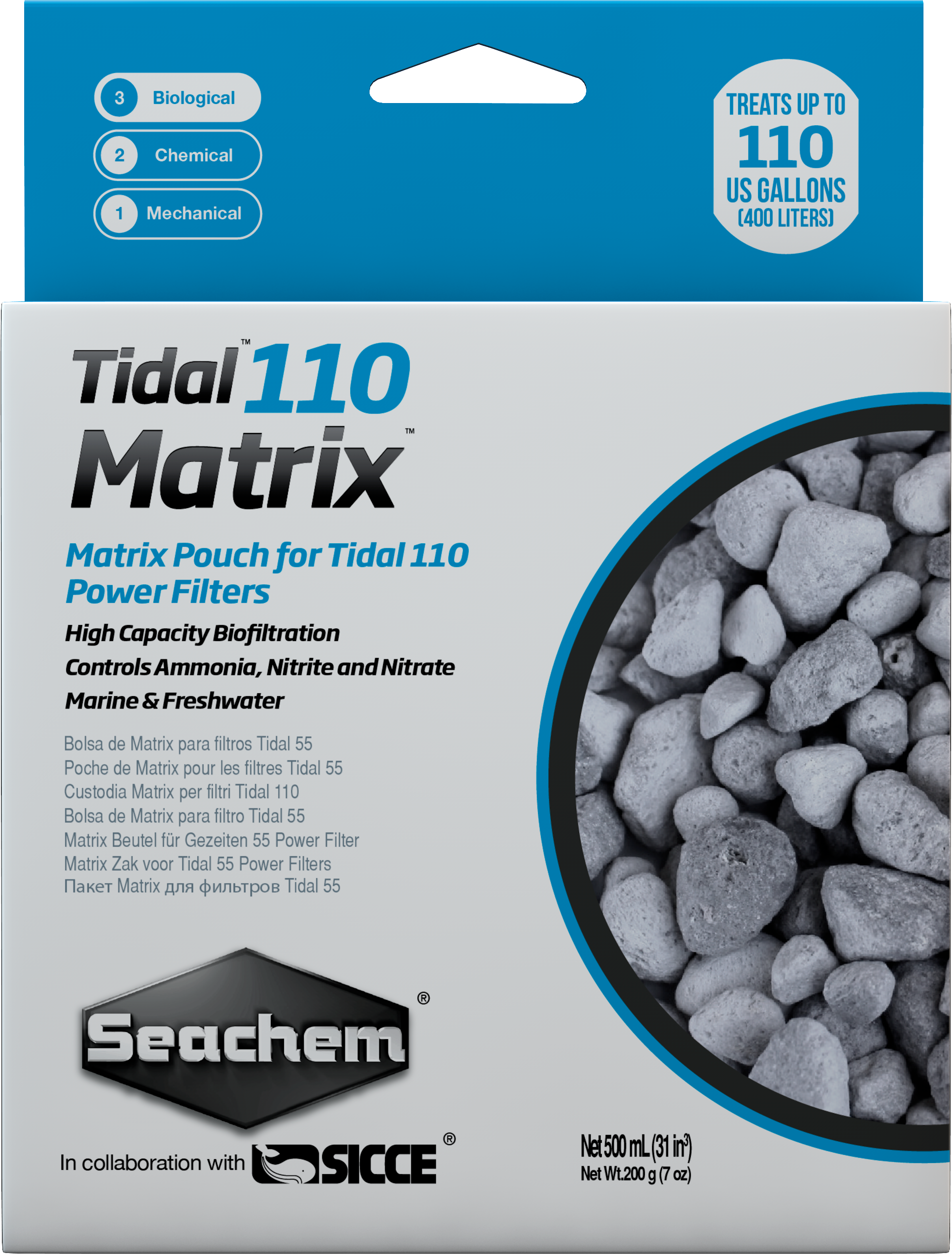 Seachem Tidal 110 Matrix - 500 ml. bagged