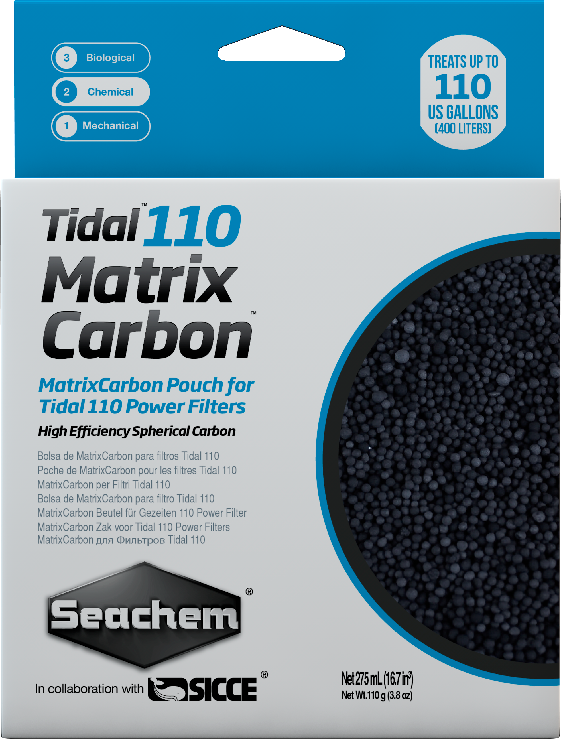 Seachem Tidal 110 Matrix Carbon bag - 275 ml
