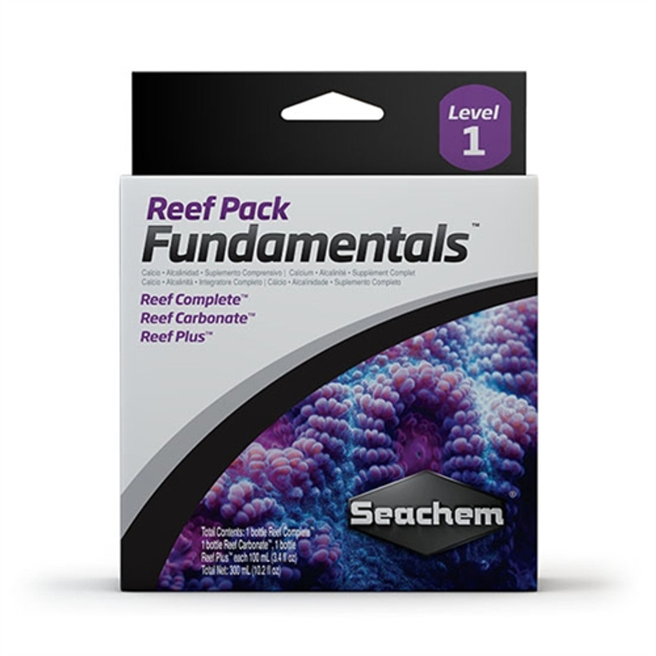 Seachem - Reef Pack: Fundamentals - 3 - 100 ml. - 3.4 fl. oz. pack