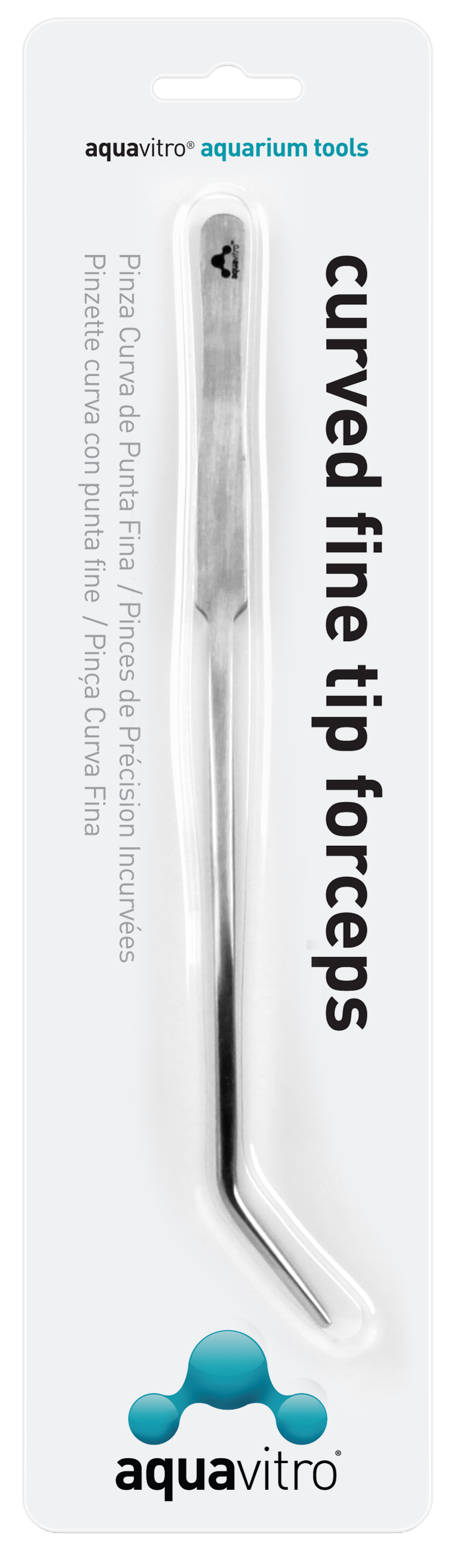 Seachem - AquaVitro - Curved Fine Tip Forceps - 25 cm.