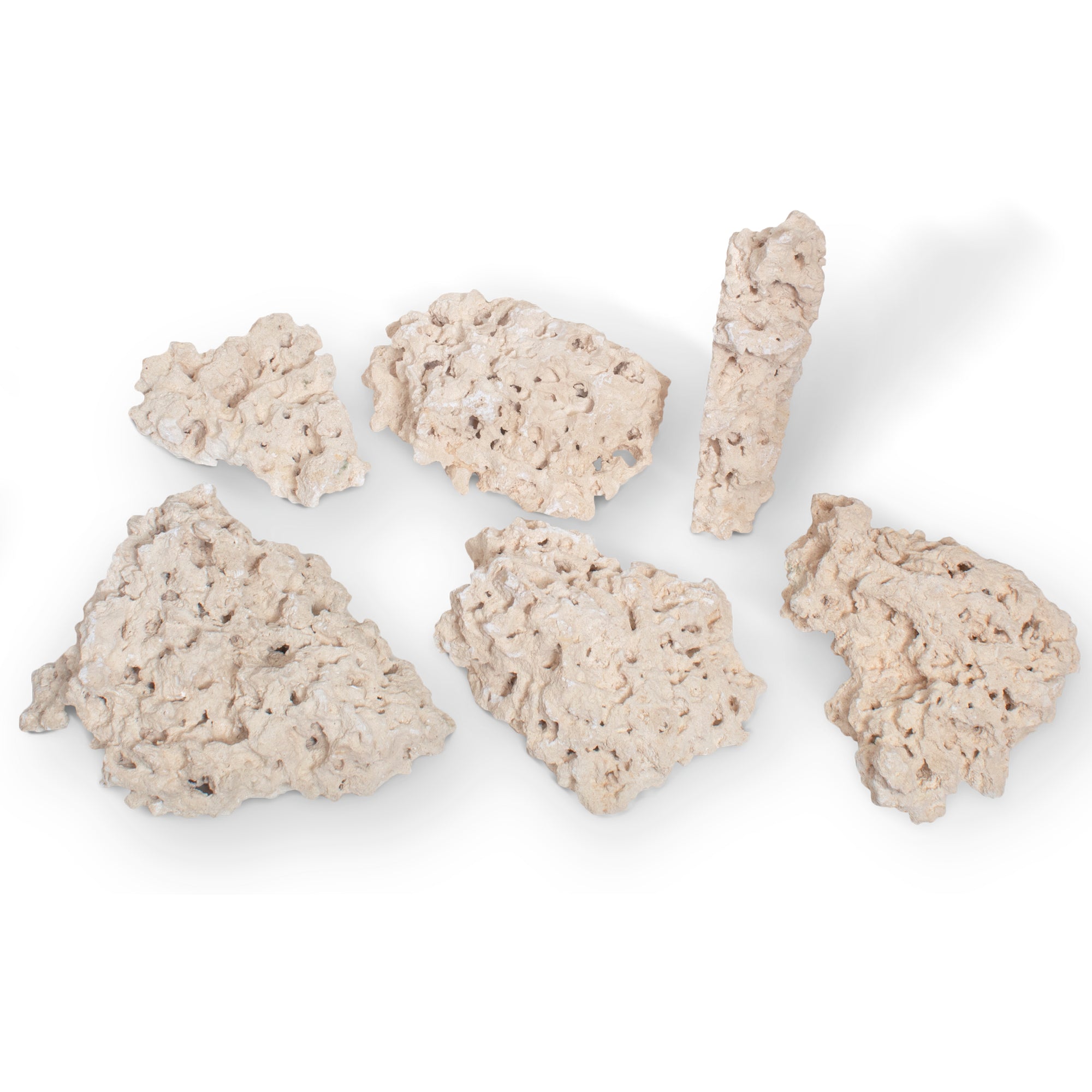 CaribSea - South Seas - Shelf Rock - 40 lb box (White Rock)
