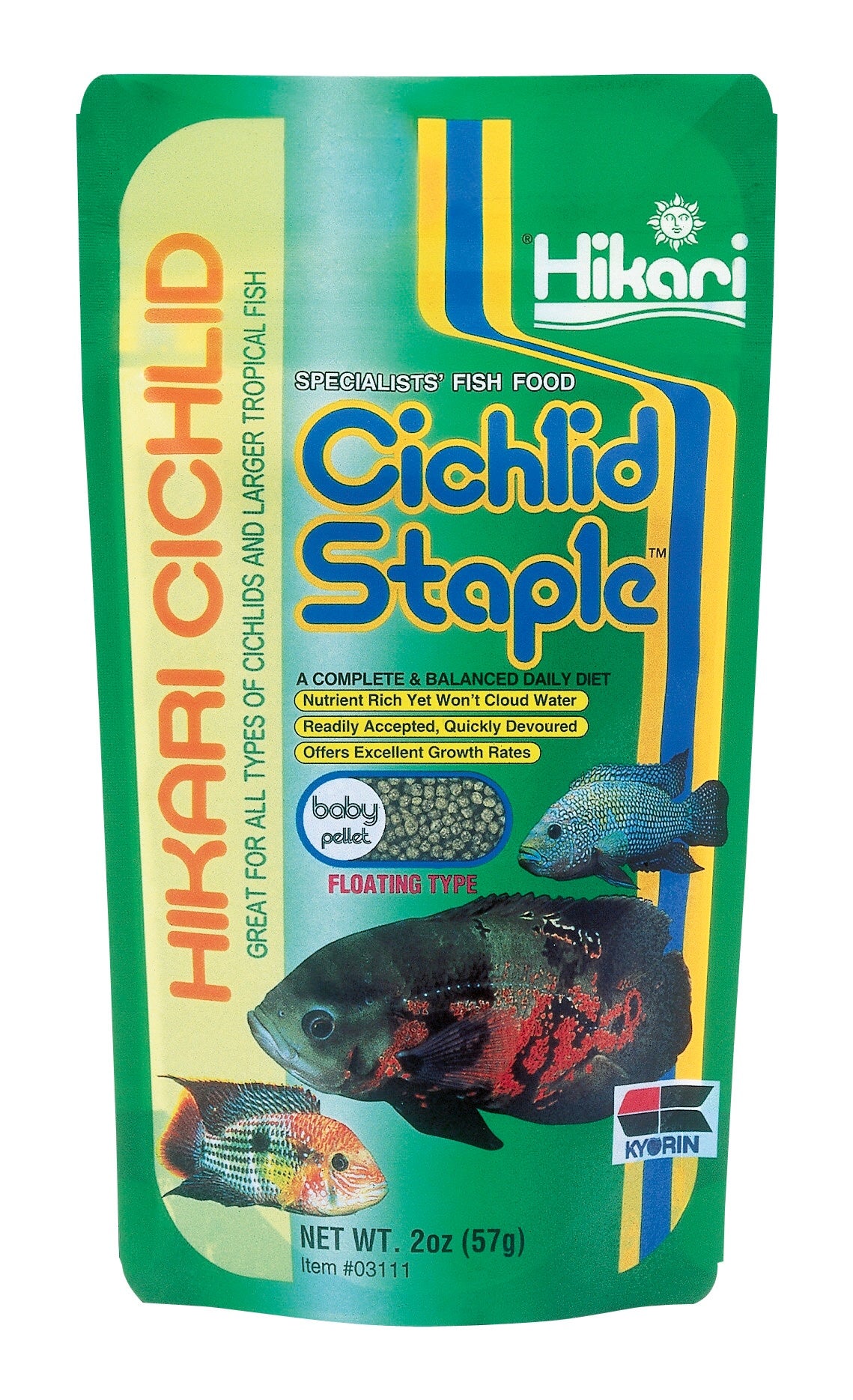 Hikari - Cichlid Staple - Baby Pellet - 2 oz.