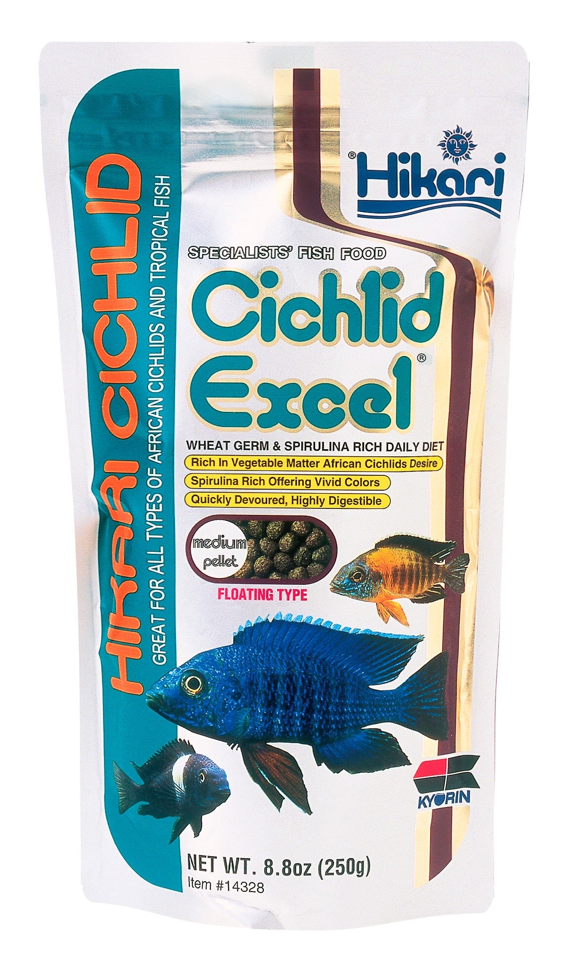 Hikari - Cichlid Excel - MD Pellet -. 8 oz.