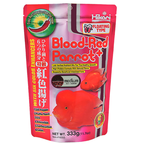 Hikari - Blood Red Parrot (Cichlid) - MD Pellet - 11.7 oz.