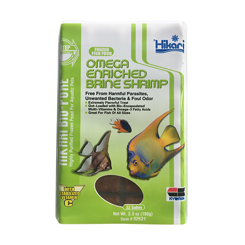 Hikari Omega-Enriched Brine Shrimp Cubes - 3.5 oz.