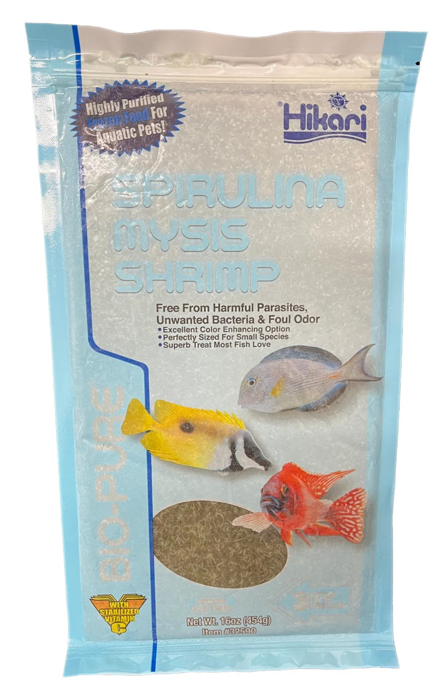 Hikari Spirulina-Mysis Flat Pack - 16 oz.
