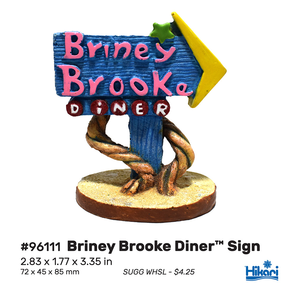 Hikari - AS Resin - Briney  Brooke Diner Sign (min. 6)
