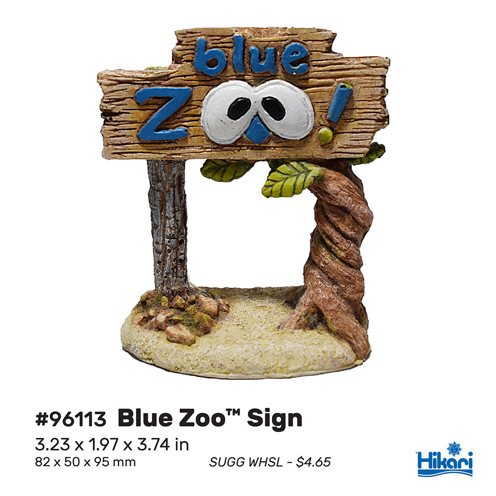 Hikari - AS Resin - Blue Zoo Sign (min. 6)