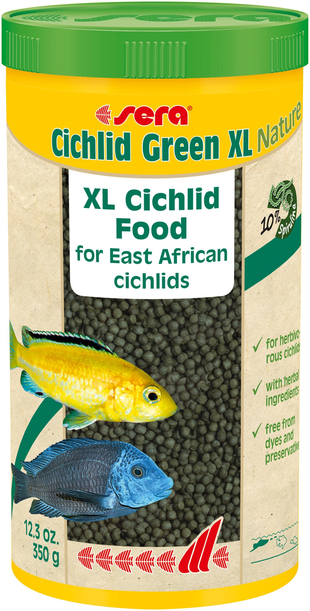 Sera - Cichlid Herbivore Granules - XL - 1000 ml (12.3 oz)