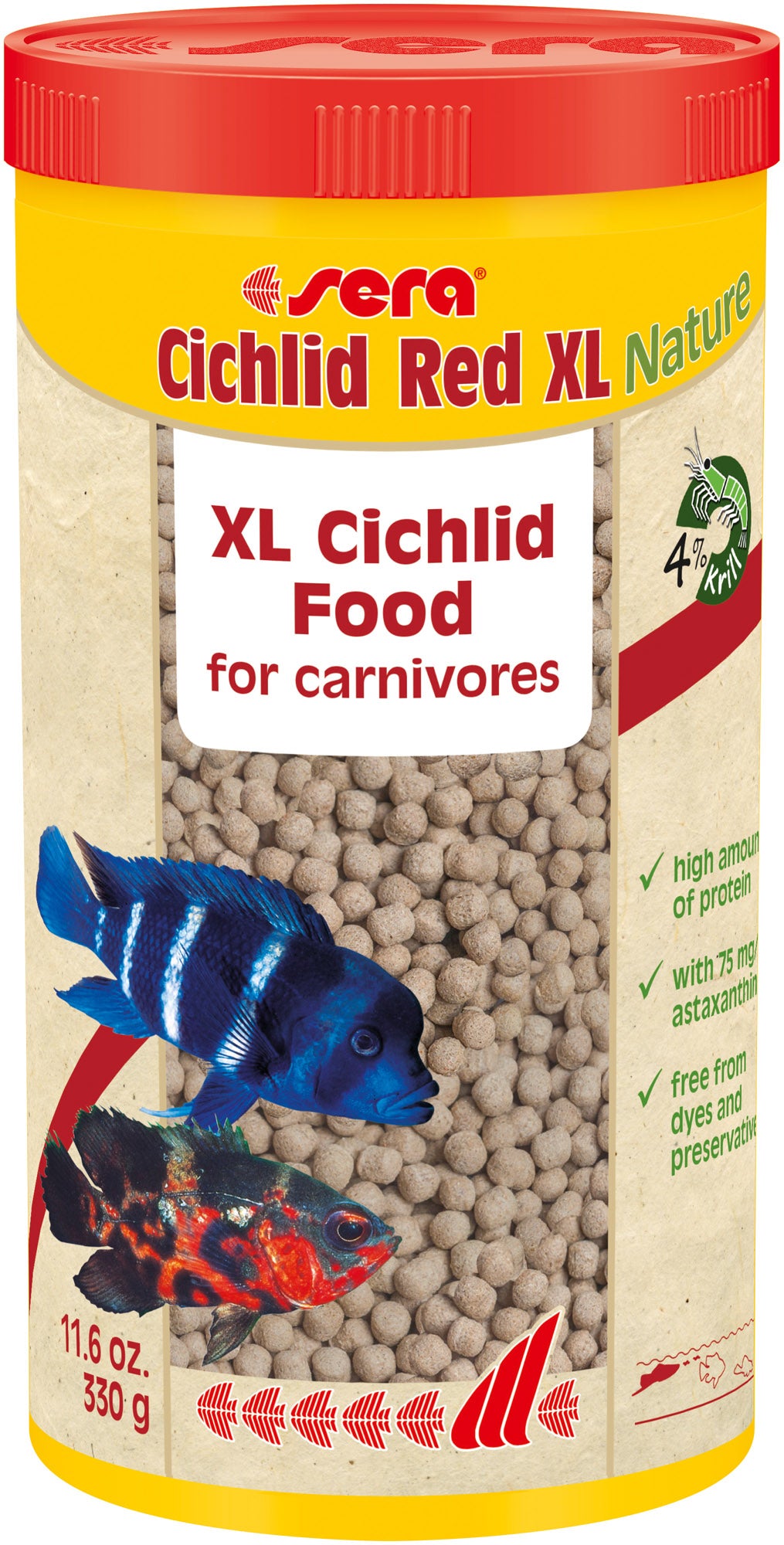 Sera - Cichlid Red  - XL - 1000 mil.