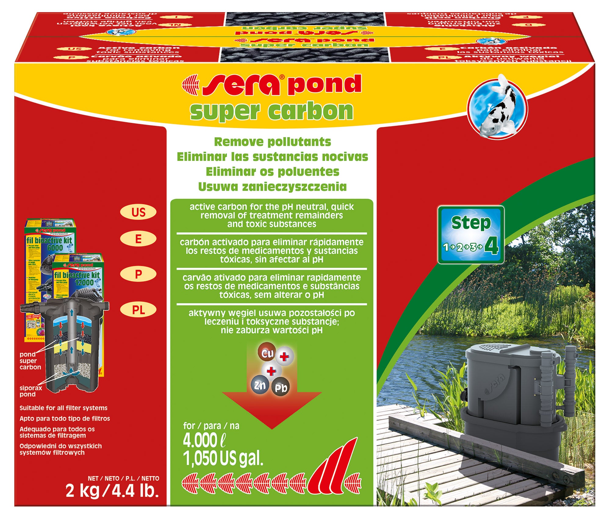 Sera - Pond Super Carbon - 4.4 lb