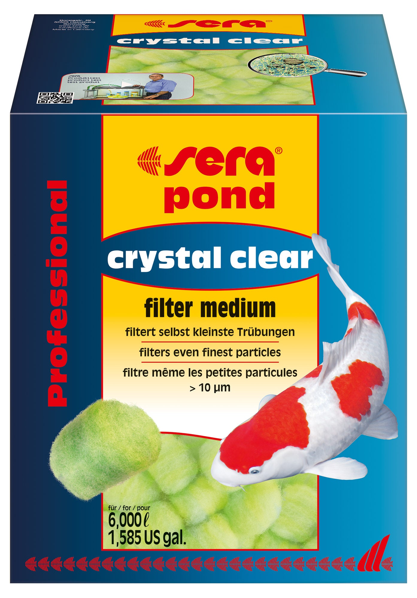 Sera - Crystal Clear Pond Filter Medium - 6k liters / 1,585 US Gal