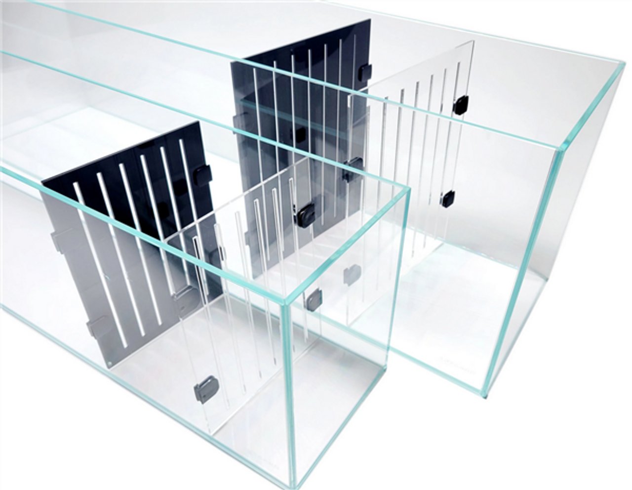 LG - Acrylic Dividers for 11 Gallon Bookshelf Aquarium - BLACK