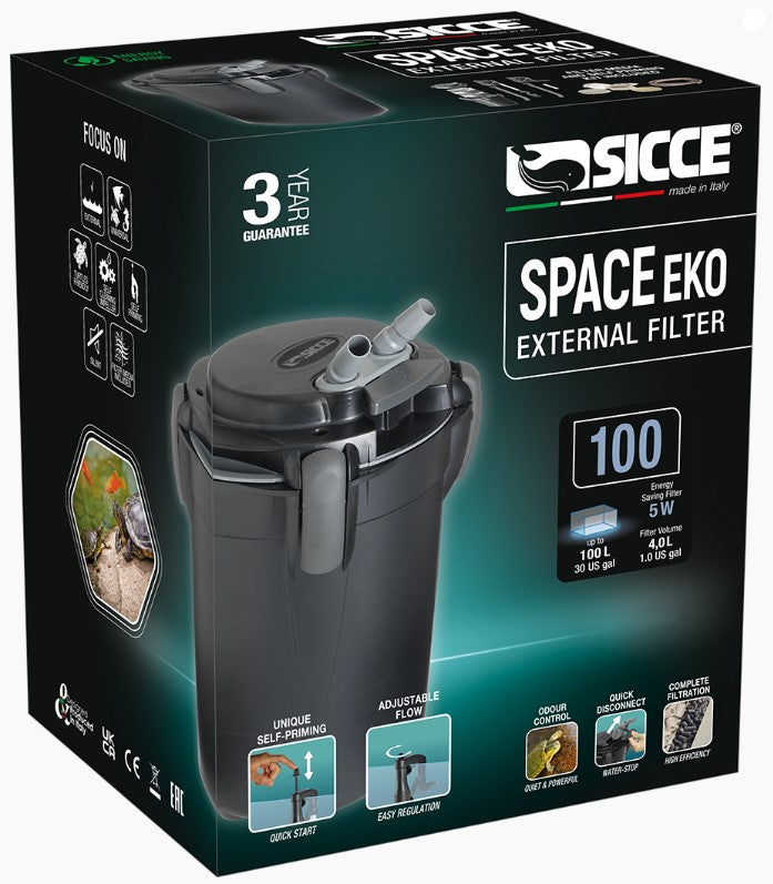 Sicce - Space Eko Plus 100 - External Filter - up to 30 gallons