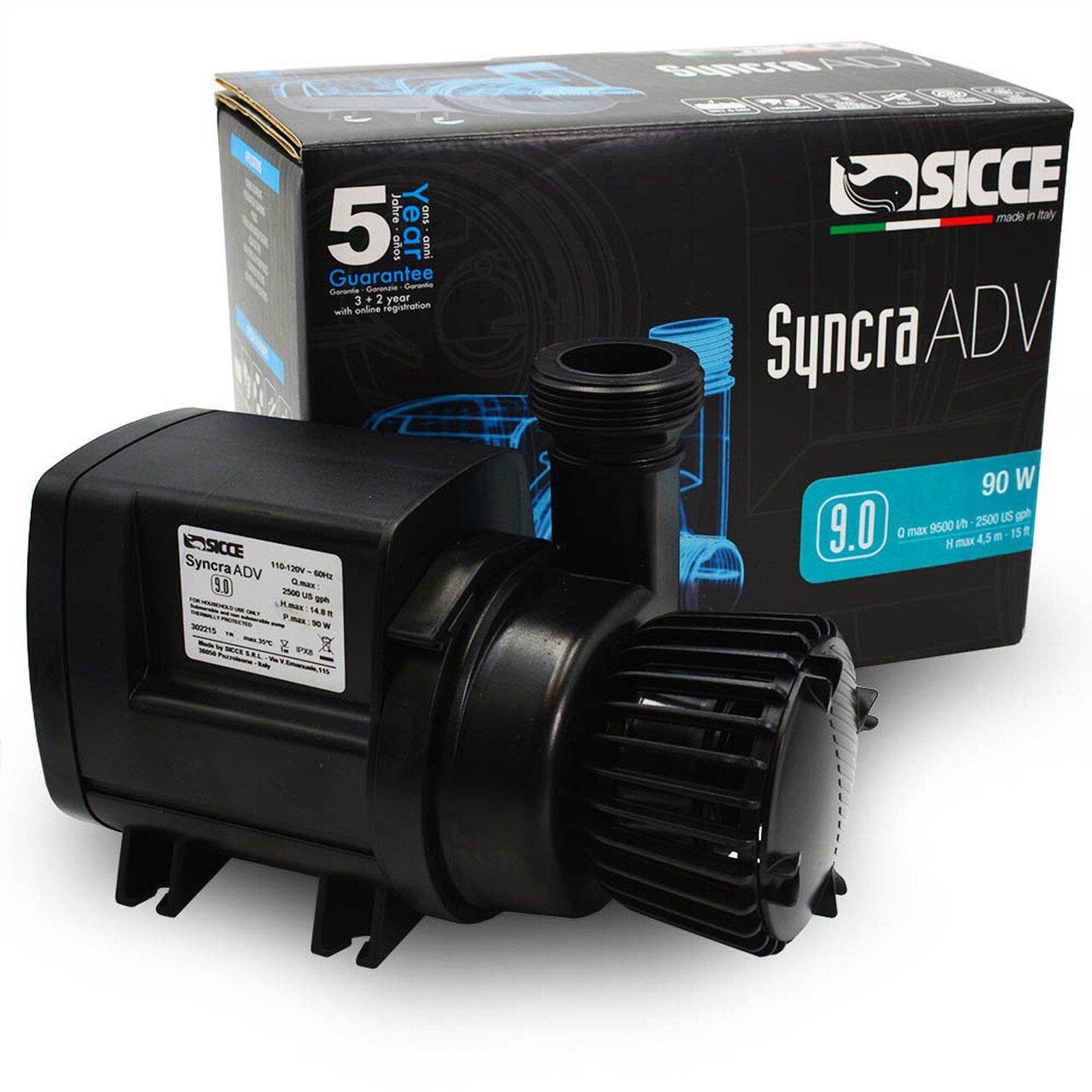 Sicce - Syncra ADV 9.0 Return Pump - 2,500 gph