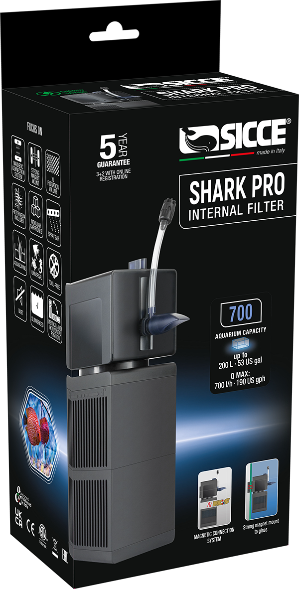 Sicce - Shark PRO 700 Internal Filter – 185 gph