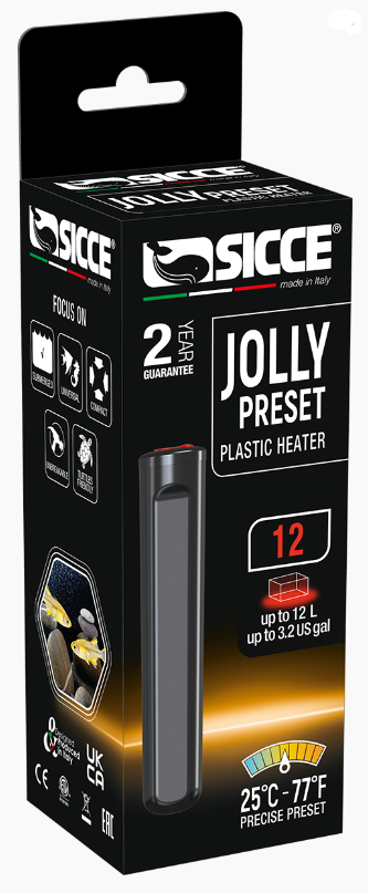 Sicce - Jolly Preset Plastic Heater 12W