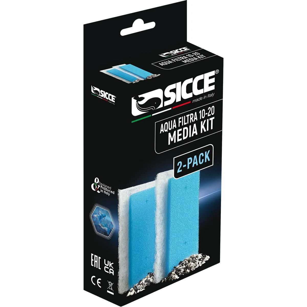 Sicce - Hang on Aqua Filtra 10-20 media kit - 2 pack
