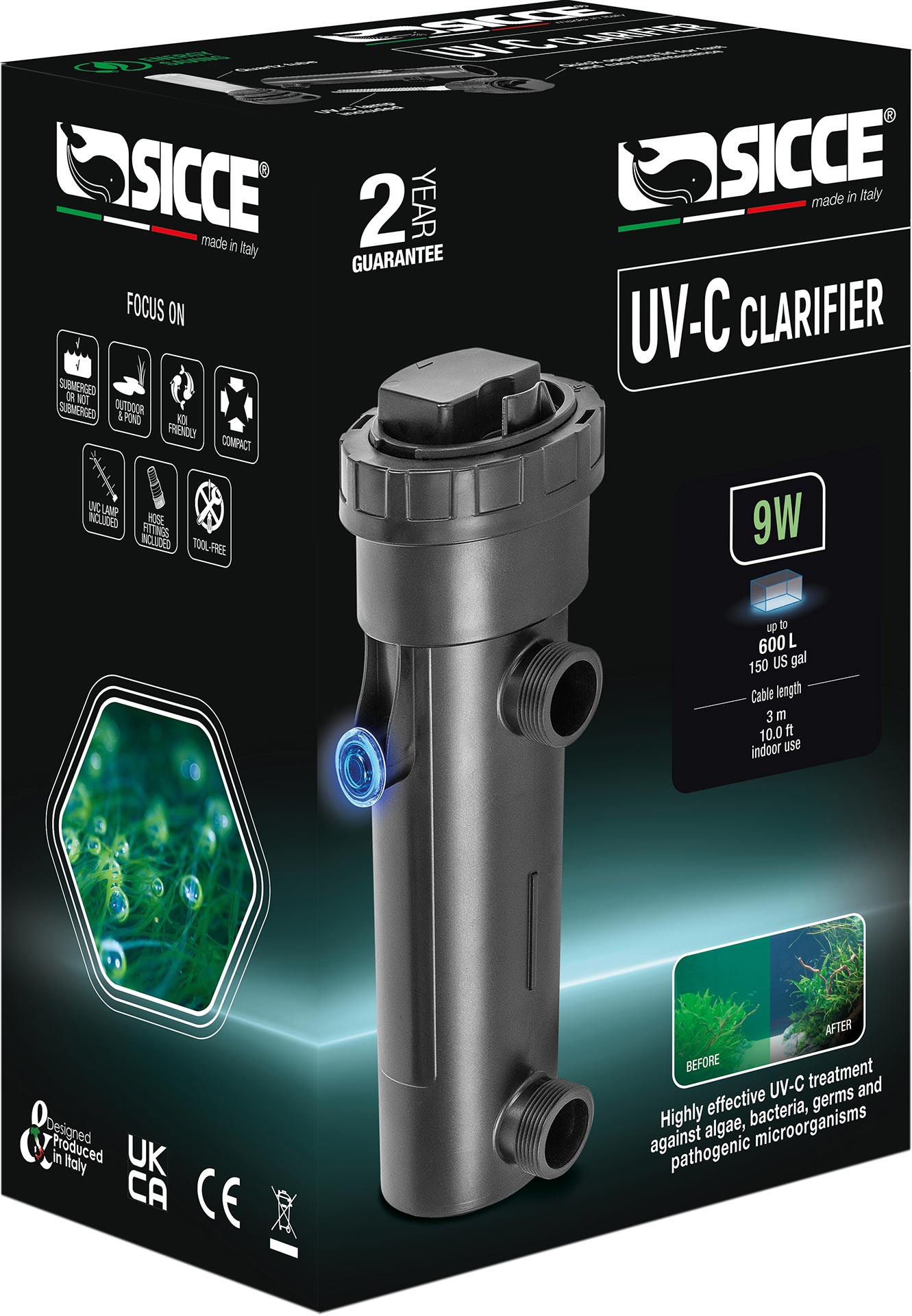 Sicce -UV-C Clarifier 9W