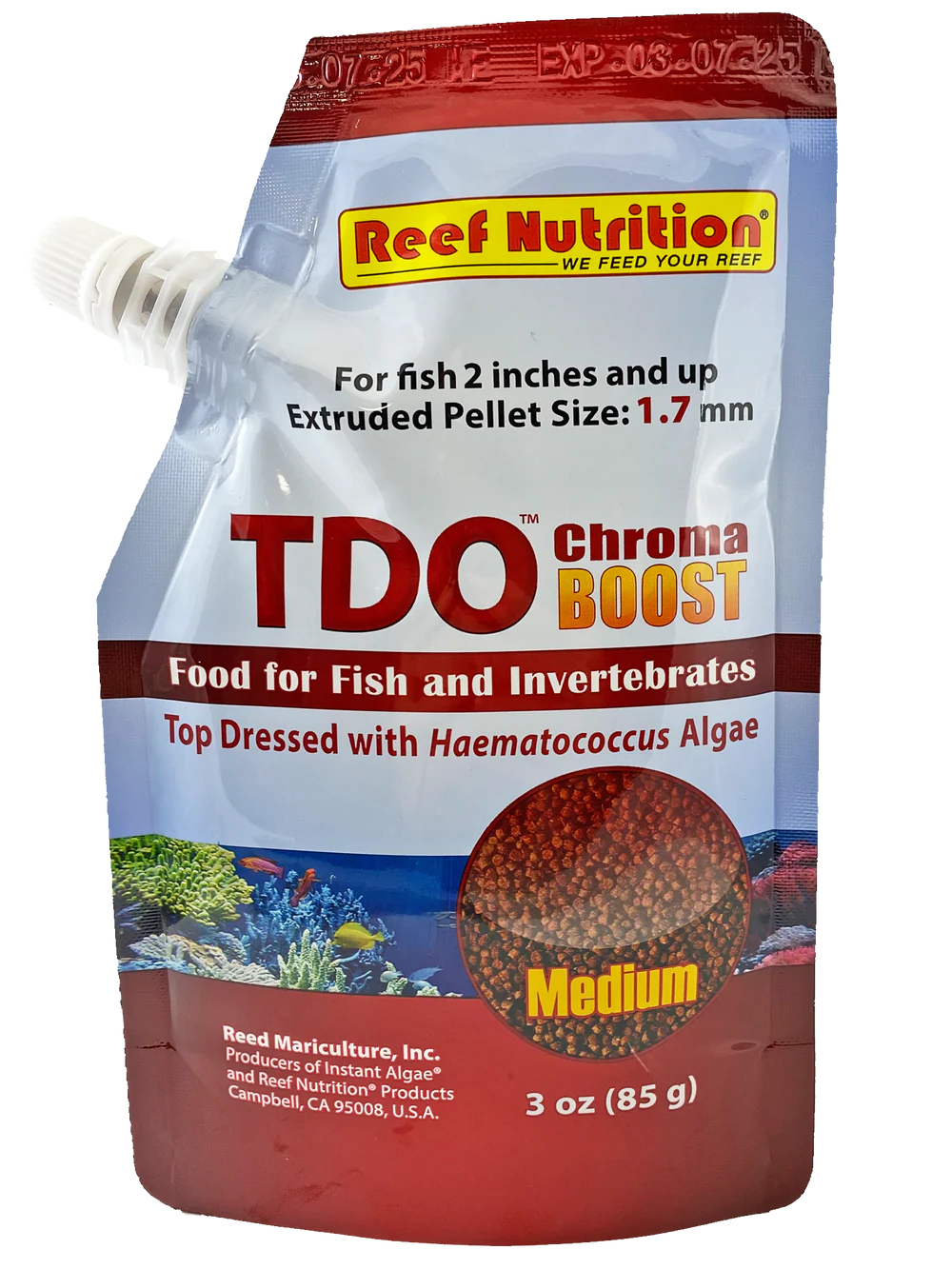 RN - TDO Chroma Boost - EP1 - 3oz - Medium Pellets - (1.7 mm - for fish 2" &amp; up)