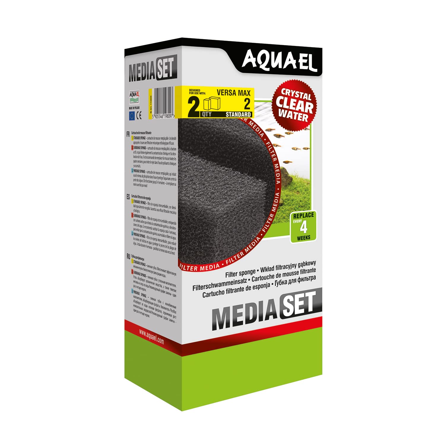 Aquael - Versamax 2 Sponge Replacement  (2 pack)