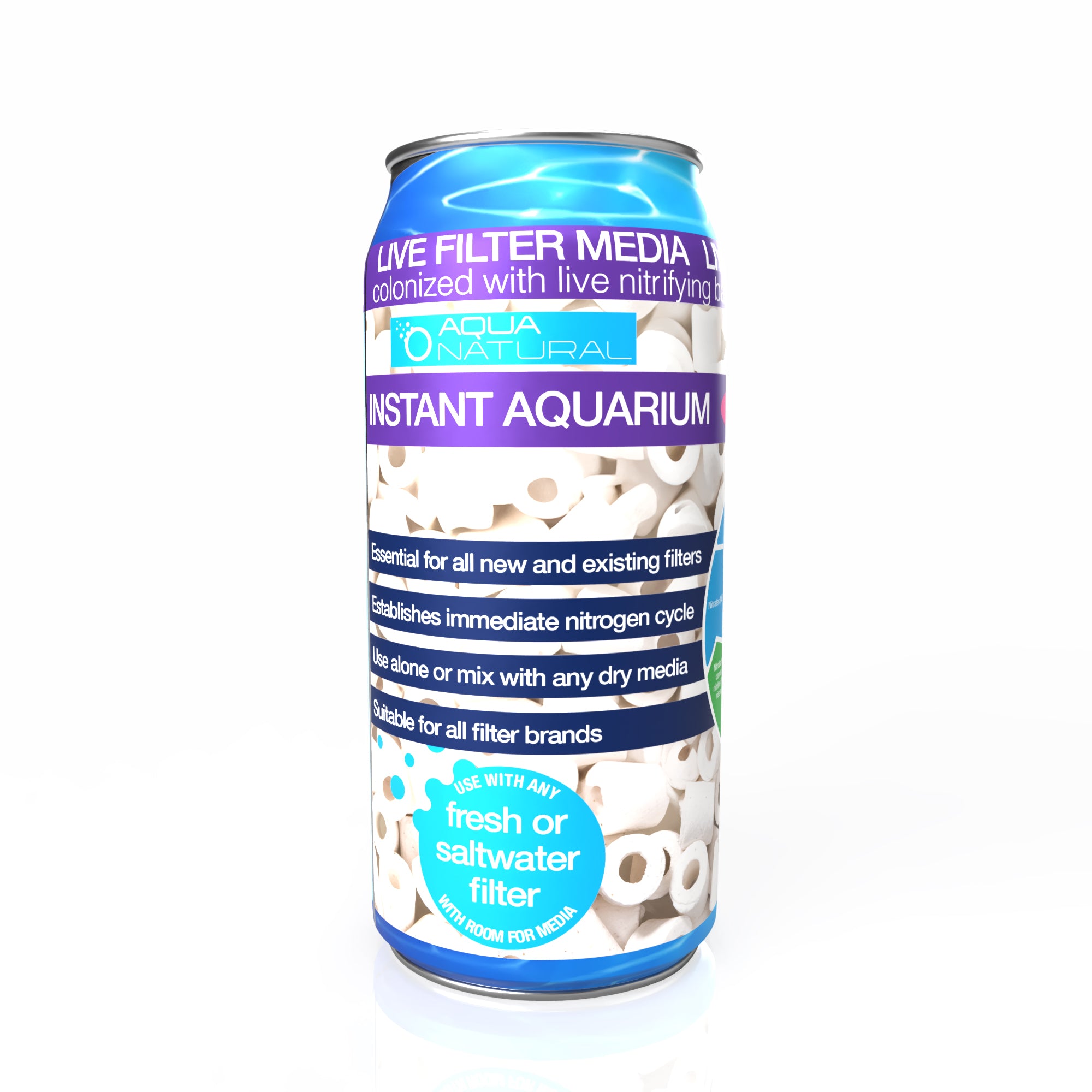 Pisces - Live Media Quartz Rings - 17 oz