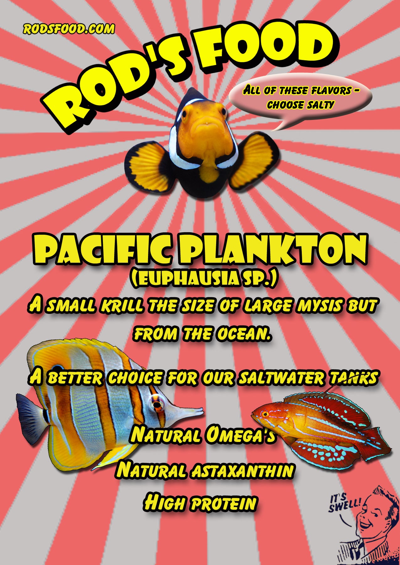 Rod's Food - Pacific Plankton - 6 oz. (6x8 flat pack)