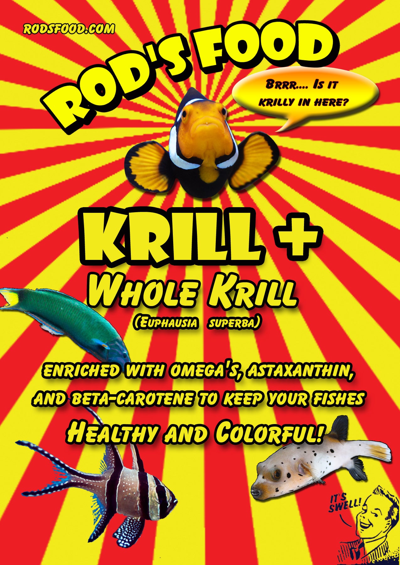 Rod's Food - Krill Plus - 6 oz. (6 x 8 flat pack)
